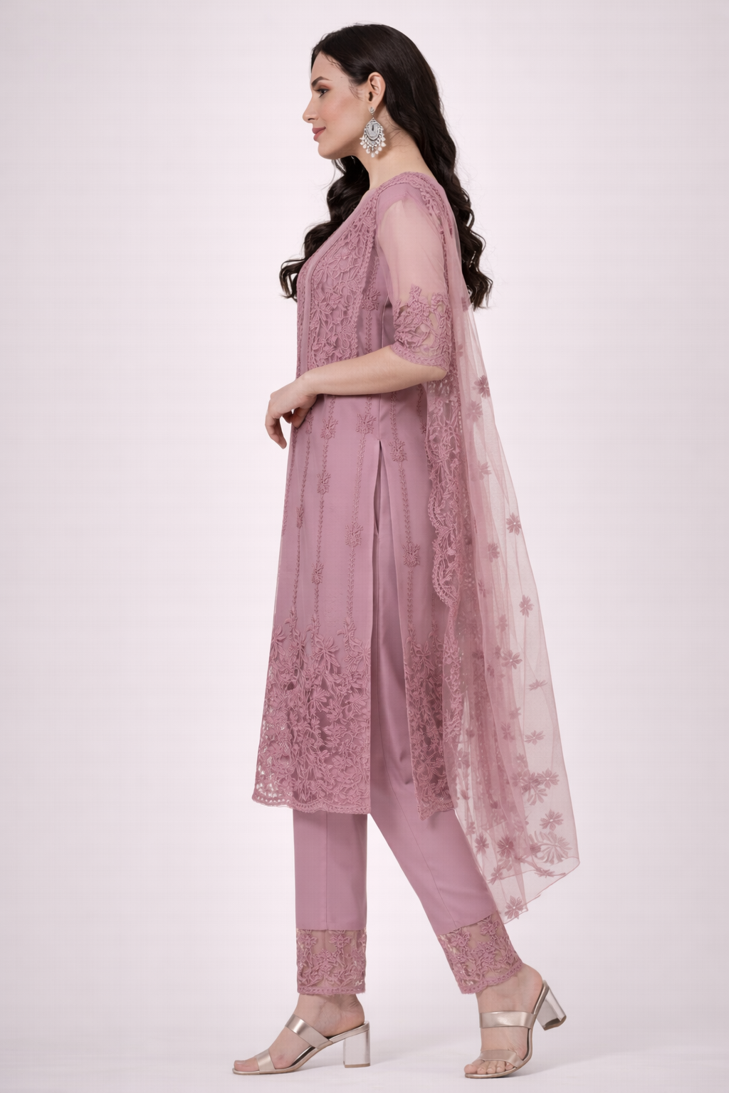 Kurta With Dupatta And Bottomwear (1254165)