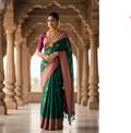 Banarasi Silk Zari Woven Saree for Women (125472)