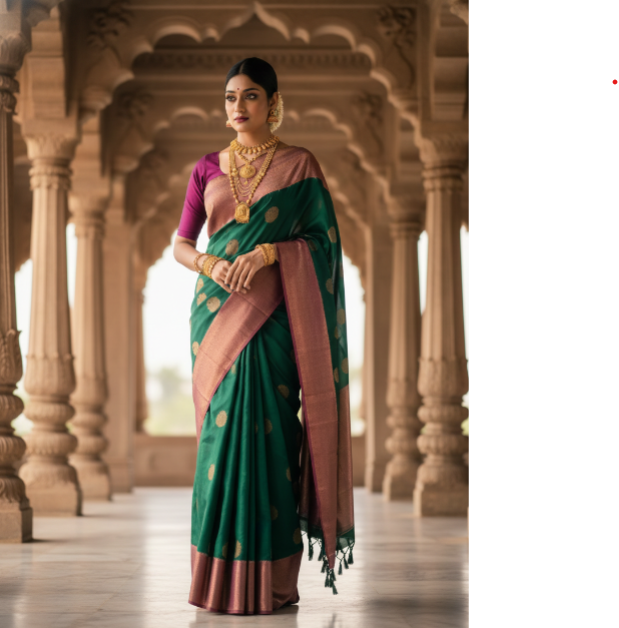 Banarasi Silk Zari Woven Saree for Women (125472)
