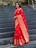 Jacquard Printed Saree for Women (125476)