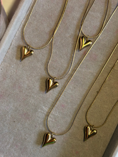 Elegant Heart Pendant Necklace – Minimal & Timeless (125420)