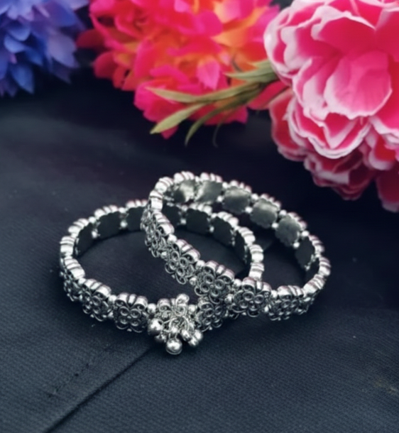 Silver Sterling Silver Kada  (125495)
