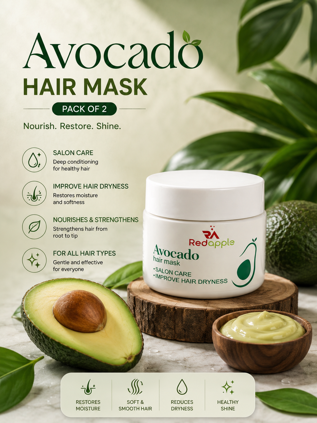 Avocado Hair Mask (Pack of 2) (1254292)