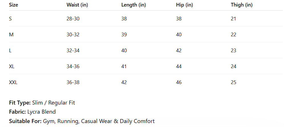 Lycra Track Pants (Pack of 1) (1254308)