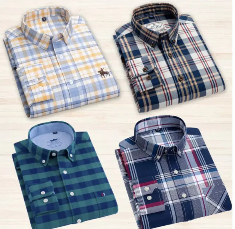 Pack of 4 Check Shirts (1254317)