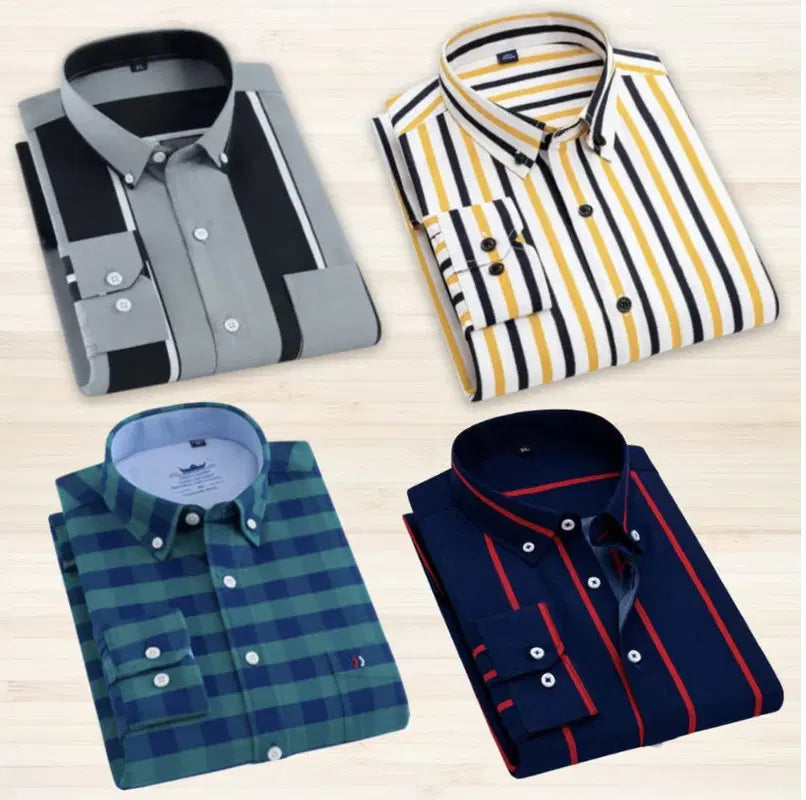 Pack of 4 Check Shirts (1254318)