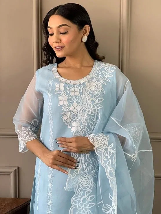 Kurta With Dupatta And Bottomwear (1254155)
