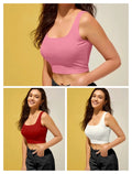 Cotton Blend Solid Top for Women (Pack of 3)(125423)