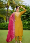 Kurta With Dupatta And Bottomwear (1254162)