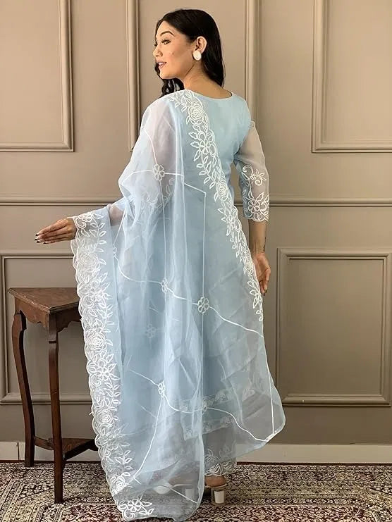 Kurta With Dupatta And Bottomwear (1254155)