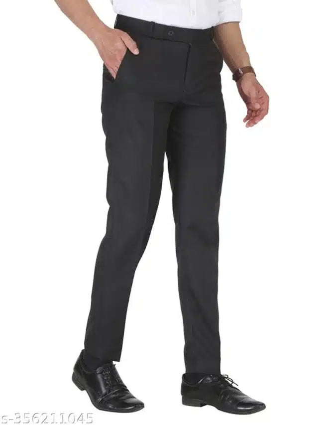 Cotton Trouser for Men (Black) (1254301)