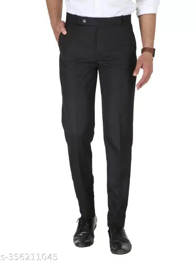 Cotton Trouser for Men (Black) (1254301)