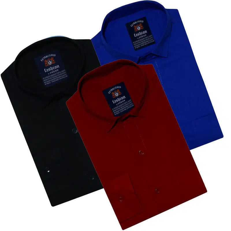 Pack of 3 Plain Shirts (1254324)