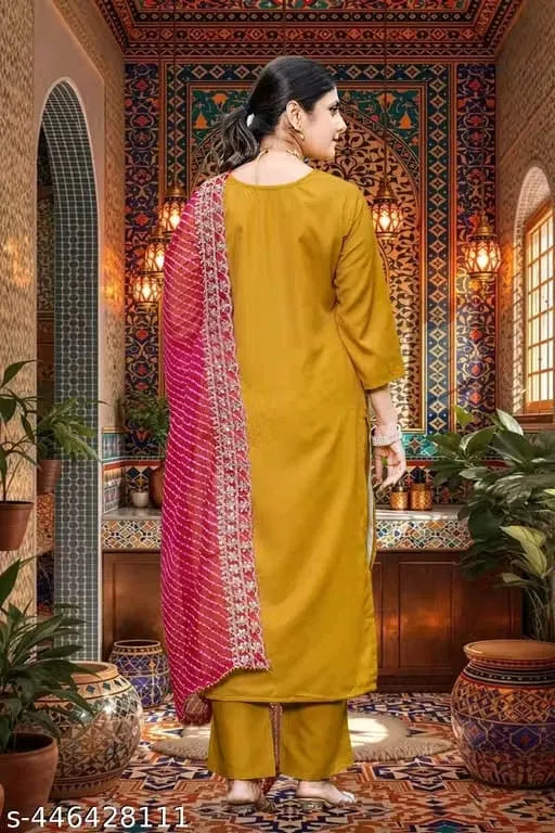 Kurta With Dupatta And Bottomwear (1254162)