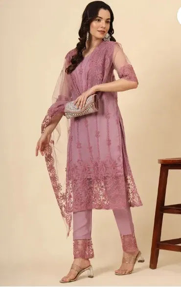 Kurta With Dupatta And Bottomwear (1254165)