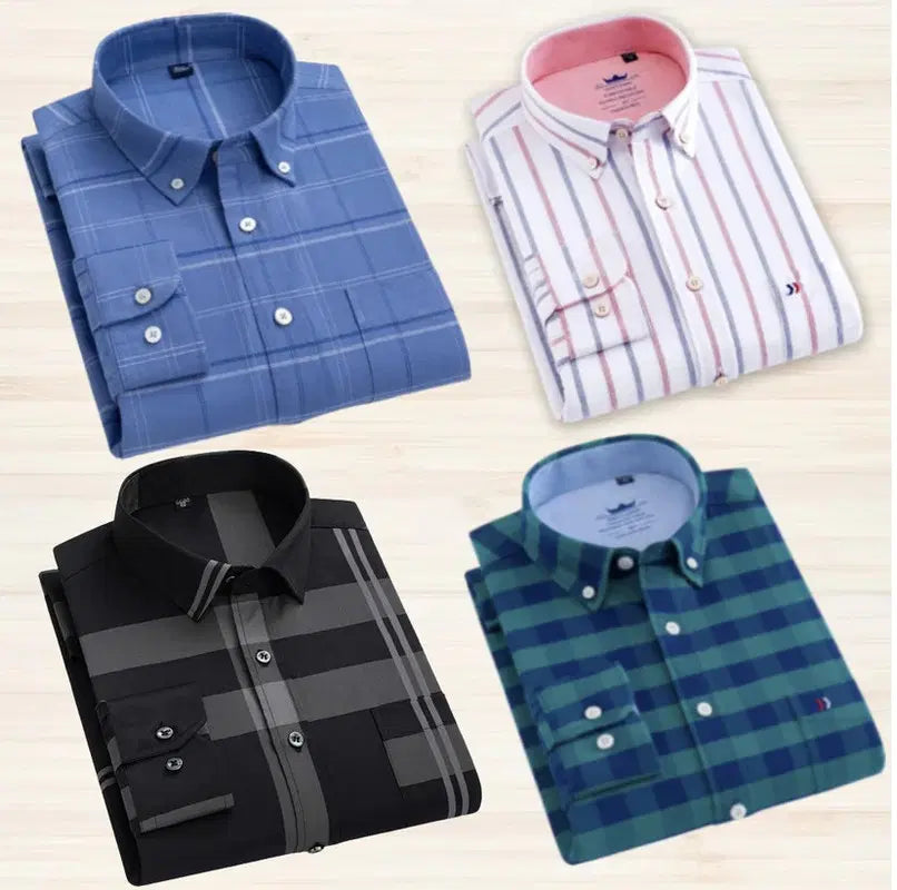 Pack of 4 Check Shirts (1254319)