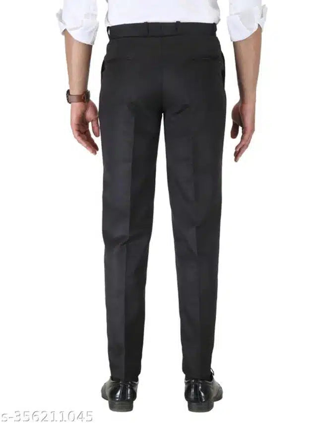 Cotton Trouser for Men (Black) (1254301)