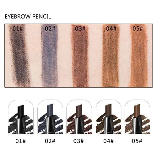 3 In 1 Eye Brows Set For Women Waterproof Brow Pencil + Powder + Brush Pigment Black Brown Eyebrow Kit Makeup 2 (1254199)