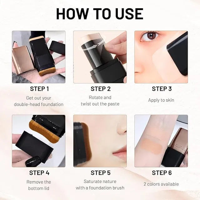 Korean 2 in 1 Glass Skin Foundation Stick (1254201)