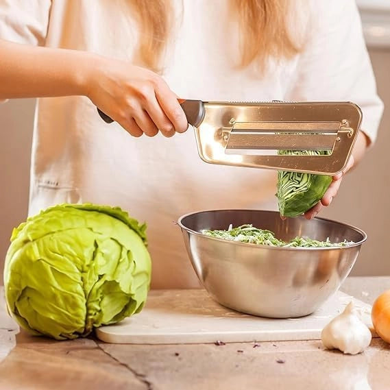 2-Blade Vegetable Cutter & Slicer Multi-Functional Slicing Knife with Peeler (1254368)